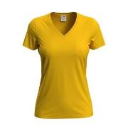 Stedman Classic V-Neck Women T-shirt Sennepsgul bomull X-Large Dame