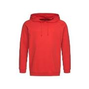 Stedman Hooded Sweatshirt Unisex Rød bomull Large