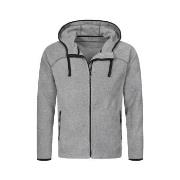 Stedman Power Fleece Jacket For Men Grå polyester Large Herre