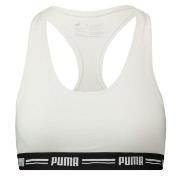 Puma BH Iconic Racer Back Bra Hvit Large Dame