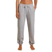 Calida Circular Lounge Pants With Cuffs Gråmelerad bomull X-Small Dame