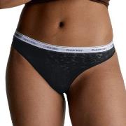 Calvin Klein Truser Lace Thong Svart polyamid X-Large Dame