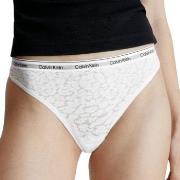 Calvin Klein Truser Lace Thong Hvit polyamid Medium Dame