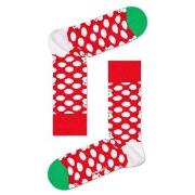 Happy socks Strømper 2P Big Dot Snowman Sock Rød Mønster bomull Str 41...