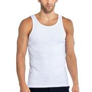 Bread and Boxers Ribbed Tank Top 2P Hvit økologisk bomull XX-Large Her...