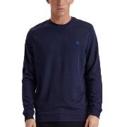 JBS of Denmark Badge Crew Neck Sweatshirt Marine Medium Herre