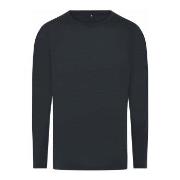 JBS of Denmark Wool Long Sleeve T-shirt Svart ull Small Herre
