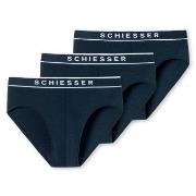 Schiesser 3P 95-5 Organic Cotton Rio Brief Marine bomull Medium Herre