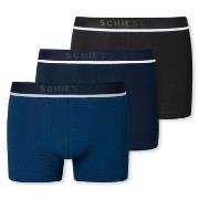 Schiesser 3P Organic Cotton Woven Boxer Brief Svart/Blå bomull X-Large...