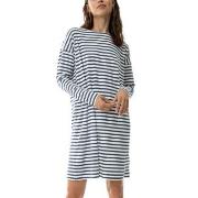 Mey Cyra Nightshirt Hvit/Marine X-Large Dame