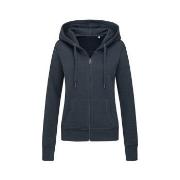 Stedman Active Hooded Sweatjacket For Women Mørkblå Small Dame