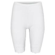 Decoy Mid-length Capri Leggings With Lace Hvit økologisk bomull Small ...