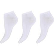 Decoy Strømper 3P Cotton Sneaker Socks Hvit Strl 37/41 Dame