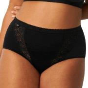 Sloggi Truser 4P Chic Maxi Lace Briefs Svart bomull 40 Dame