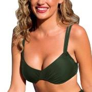 Wiki Basic Adjustable Bikini Top Mørkgrørnn  D 85 Dame