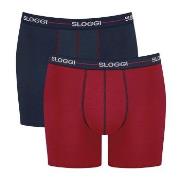 Sloggi 2P Men Start Short C2P Marine/Rød bomull XX-Large Herre
