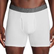 Under Armour 3P Perfect Cotton 6in Boxer Hvit XX-Large Herre