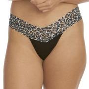 Hanky Panky Truser 2P Classic Cotton Low Rise Thong Svart mønstret bom...