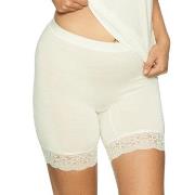 Lady Avenue Bamboo Short Leggings With Lace Benhvit Bambus Small Dame