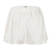 Lady Avenue Pure Silk French Knickers Benhvit silke XX-Large Dame