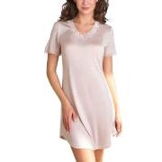 Lady Avenue Silk Jersey Nightgown Champagne silke X-Large Dame