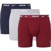 Nike 9P Everyday Cotton Boxer Blå/Rød bomull Small Herre