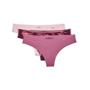 Under Armour Truser 9P Pure Stretch Thong Rosa Mønster Large Dame