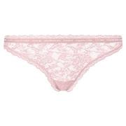 Calvin Klein Truser 2P CK One Lace Thong Lysrosa nylon Large Dame