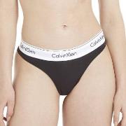 Calvin Klein Truser 2P Modern Cotton Thong Svart Medium Dame