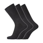 Dovre Strømper 3P Cotton No-Elastic Socks Svart Str 45/48 Herre