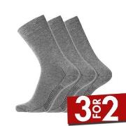 Dovre Strømper 3P Cotton Socks Grå Str 40/45 Herre