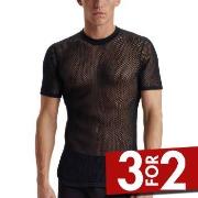 Dovre Wool Mesh T-Shirt Svart ull XX-Large Herre