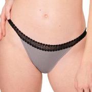 Sloggi Truser 2P GO Ribbed Tanga Briefs Svart/Grå økologisk bomull X-L...