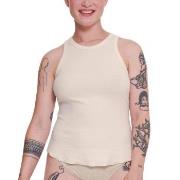 Sloggi GO Ribbed Tank Top Krem bomull Large Dame