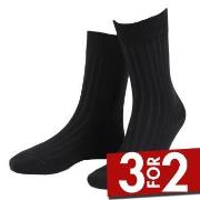 Amanda Christensen Strømper True Ankle Rib Sock Svart Str 47/50 Herre