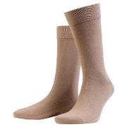 Amanda Christensen Strømper True Combed Cotton Sock Lysbrun  39-42