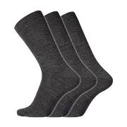 Dovre Strømper 3P No Elastic Twin Socks Mørkgrå  bomull Str 45/48 Herr...