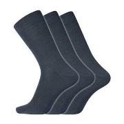 Dovre Strømper 3P No Elastic Twin Socks Marine bomull Str 45/48 Herre