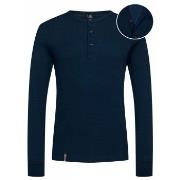 Dovre Organic Cotton Grand Dad Rib Shirt Marine økologisk bomull Large...