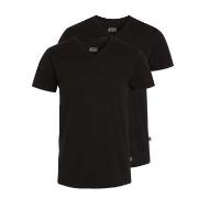 Jockey 2P V-Neck T-Shirt Svart bomull XX-Large Herre