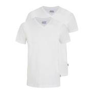 Jockey 2P V-Neck T-Shirt Hvit bomull XX-Large Herre