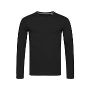 Stedman Clive Long Sleeve Svart ringspunnet bomull Small Herre