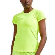 Craft ADV Essence SS Slim Tee W Limegrønn polyester X-Small Dame