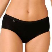 Sloggi Truser 2P Basic Plus Midi Briefs Svart bomull 38 Dame