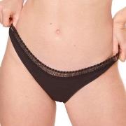 Sloggi Truser 2P GO Ribbed Brazilian Briefs Svart økologisk bomull Med...