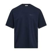 Resteröds Mid Sleeve T-Shirt Marine økologisk bomull X-Large Herre