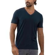 Mey Dry Cotton Colour V Neck T-Shirt Mørkblå X-Large Herre