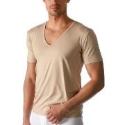 Mey Dry Cotton Functional V-Neck Shirt Beige XX-Large Herre