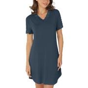 Lady Avenue Bamboo Nightdress SS Marine Bambus Small Dame