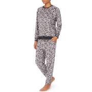 DKNY Lounge Life Jogger Set Leopard polyester Large Dame